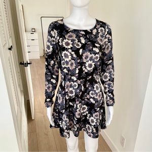 FREE PEOPLE Satin Sunflower Print Dress XS /0